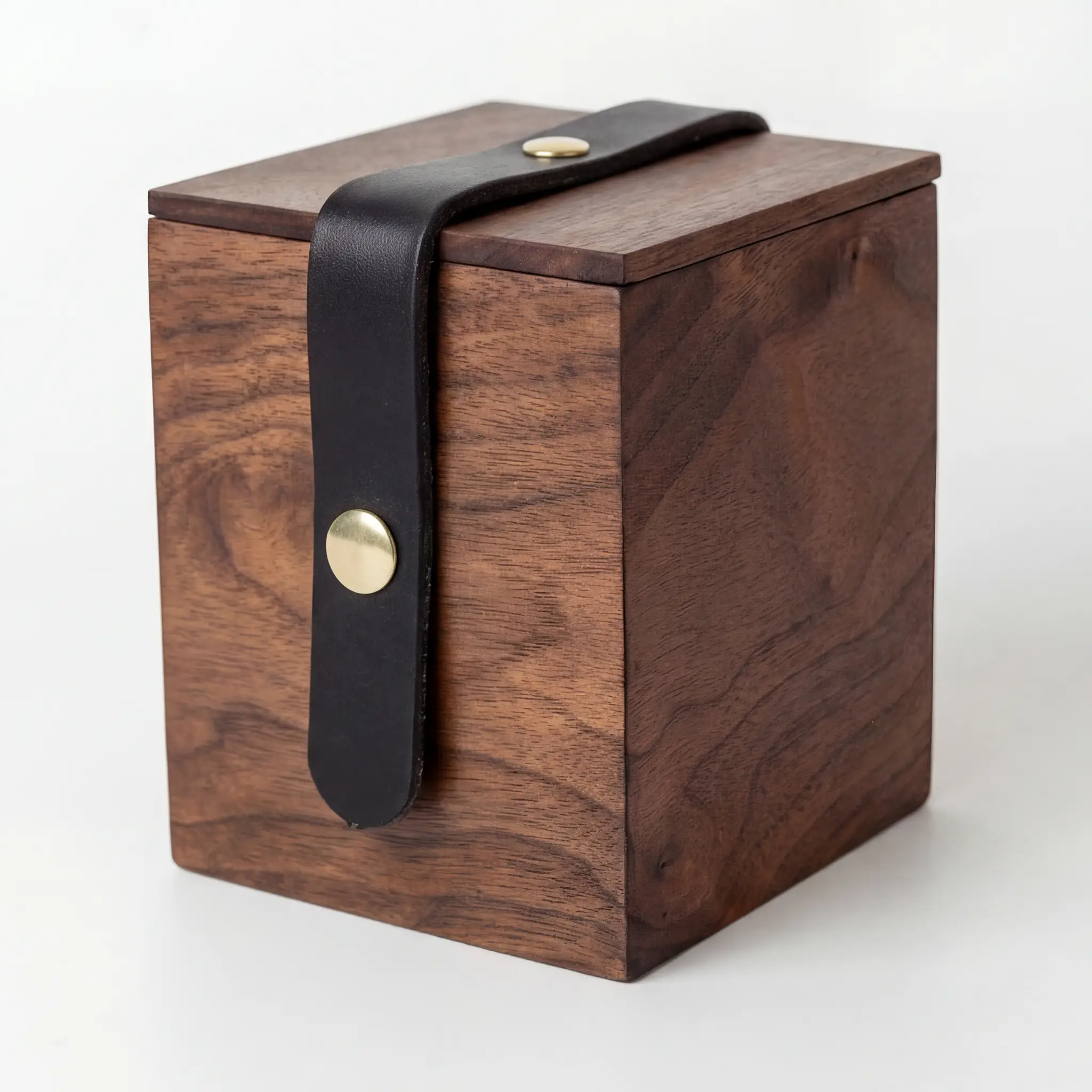 The Heirloom Vault handcrafted walnut commander deck box by Artifact Armory